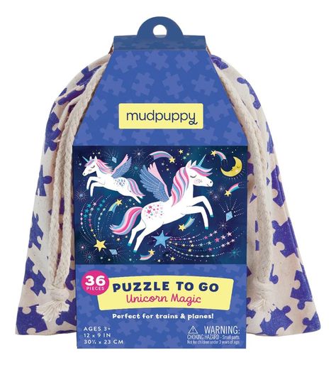 Puzzle 36Pcs En Bolso Unicornios Mágicos Mudpuppy-1