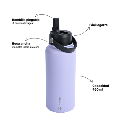 Botella Térmica Insulada Lhotse Hydro 960ml Lila-2