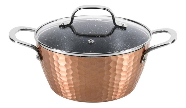 Batería de Cocina Antiadherente Copper 7 Piezas Simplit-3