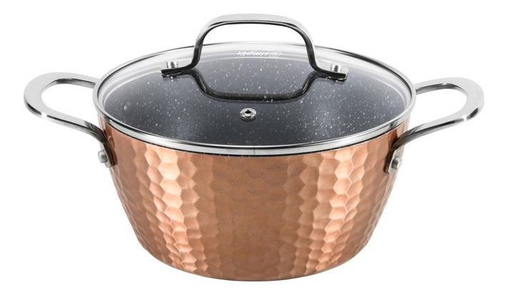 Batería de Cocina Antiadherente Copper 7 Piezas Simplit-4
