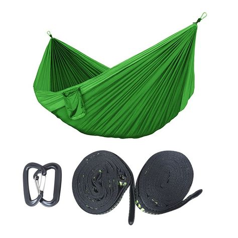 Hamaca Camping Pesca Outdoor Lhotse Verde Claro 270 Cm-1