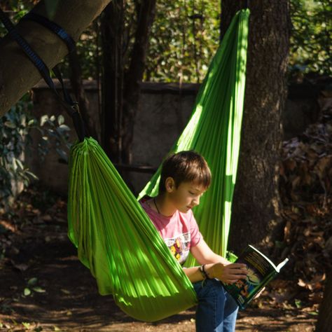 Hamaca Camping Pesca Outdoor Lhotse Verde Claro 270 Cm-7