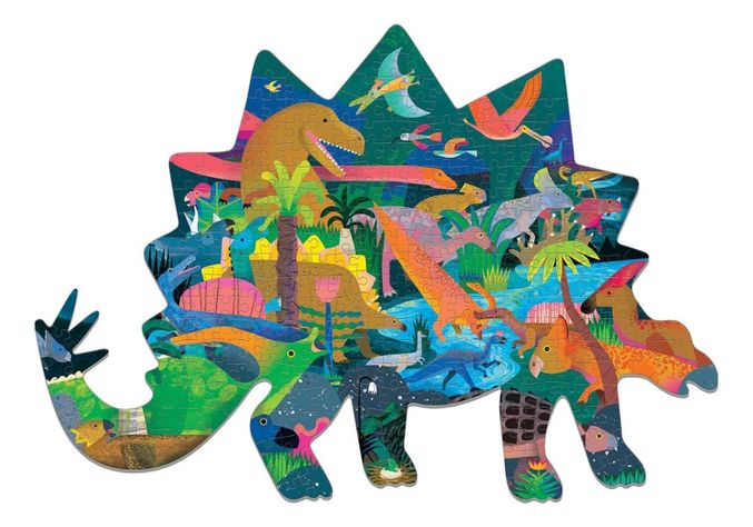 Puzzle 300Pcs Con Forma Dinosaurios Mudpuppy-0