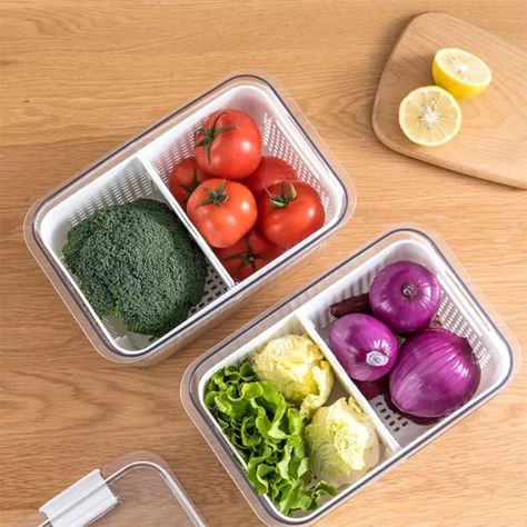 Organizador Refrigerador con Cesta Grande Simplit-1