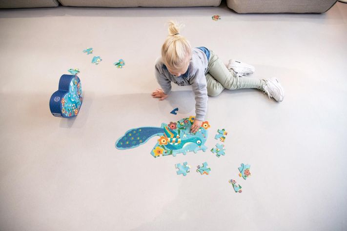 Puzzle 40Pcs Con Forma Pavo Real Scratch Europe-3