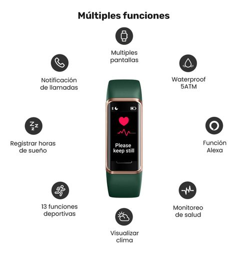 Banda Smartband Lhotse Urban GT Green-5