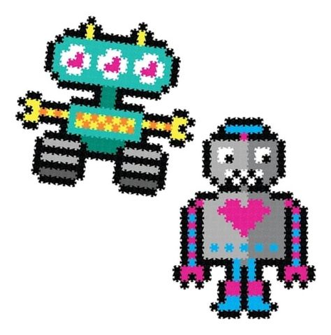 Jixelz Puzzle De Pixeles 700 Pc Set, Robots FatBrain Toys-1