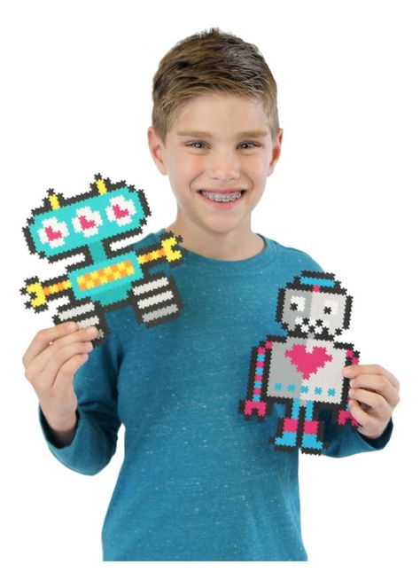 Jixelz Puzzle De Pixeles 700 Pc Set, Robots FatBrain Toys-2