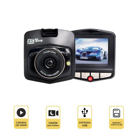 Cámara Camtek Dvr Hd 1080P Autos Gt300 Nocturna Negra-1
