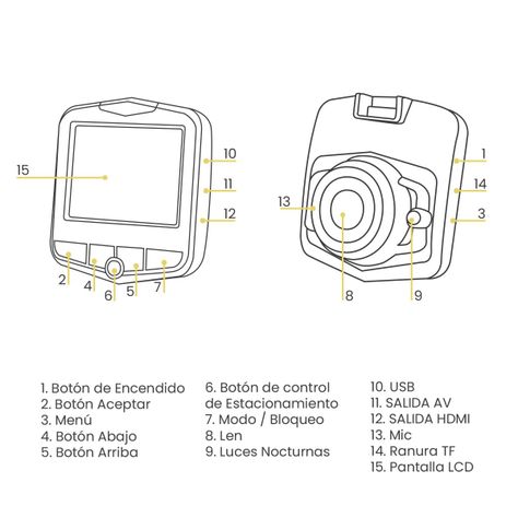Cámara Camtek Dvr Hd 1080P Autos Gt300 Nocturna Negra-3