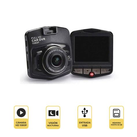 Cámara Camtek Dvr Hd 1080P Autos Gt300 Nocturna Negra-8