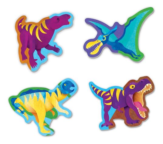 Puzzle 80pcs Geografía Dinosaurios Mudpuppy-3