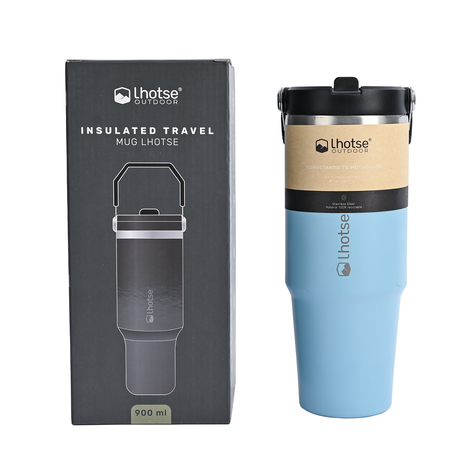 Botella Térmica Insulada Lhotse Travel Mug 900ml Blue-5