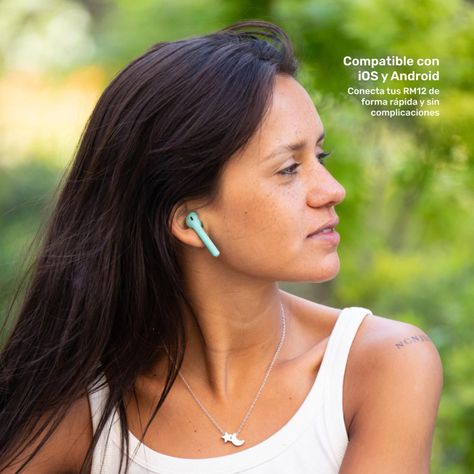 Audífonos Lhotse Bluetooth Inalámbrico Rm12 Celeste-1