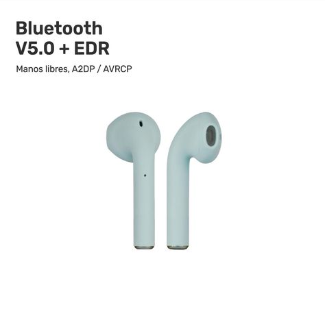 Audífonos Lhotse Bluetooth Inalámbrico Rm12 Celeste-3