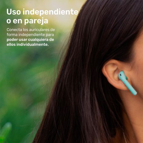 Audífonos Lhotse Bluetooth Inalámbrico Rm12 Celeste-5