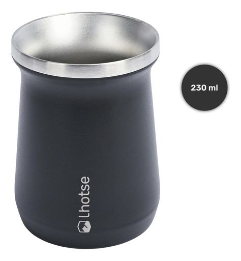 Termo Liquido Classic 1,3 lts + Mate Bombilla Lhotse Black-4