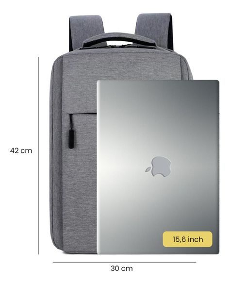 Mochila con Puerto USB 15" + Funda Notebook Negro 15,6" LEVO-3