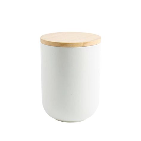 Contenedor de Cerámica Hermético Tapa Madera M Simplit-0