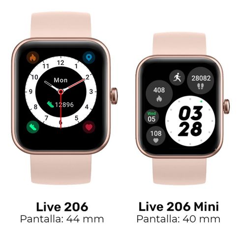 Reloj Smartwatch Lhotse Live 206 42mm Pink-7