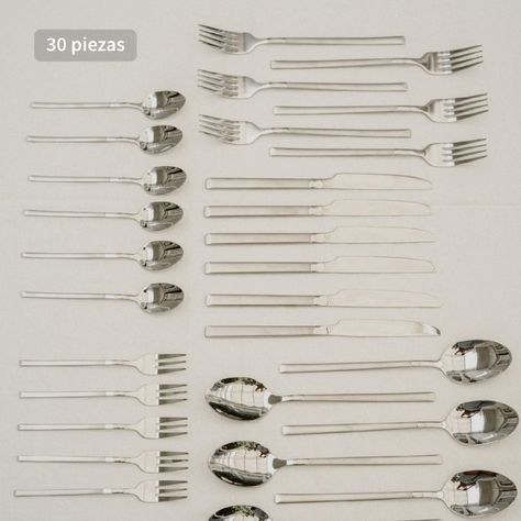 Set de Cuchillería 30 pcs Cubiertos Acero Inoxidable Puglia-2