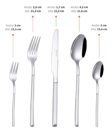Set de Cuchillería 30 pcs Cubiertos Acero Inoxidable Puglia-4