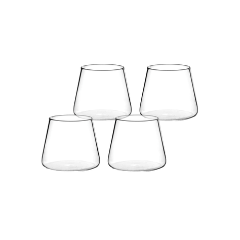 Pack 4 Vasos de Vidrio Estilo Japonés 320 ml Simplit-0