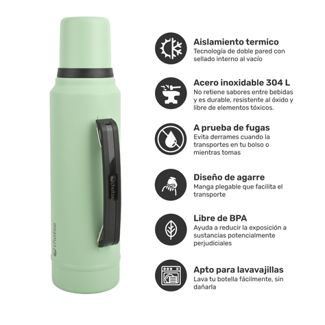 Termo Liquido Acero Inoxidable Classic 1,3 lts Lhotse-1