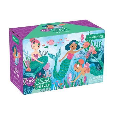Puzzle 100Pcs Glitter Sirenas Mudpuppy-1