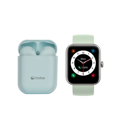 Pack Smartwatch Live 206 mini 40mm Green + Audifono RM12-0