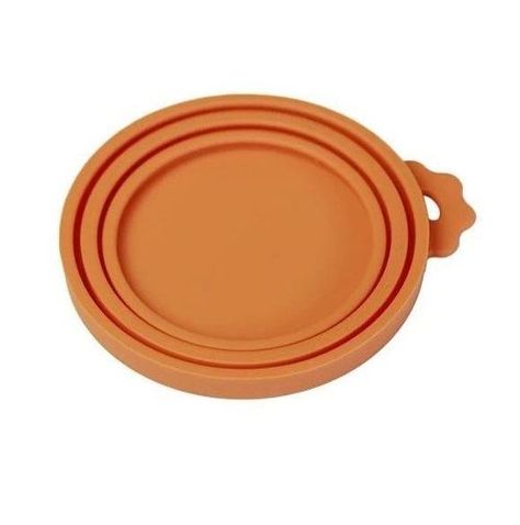 Tapa De Silicona Para Latas Naranja Perro Mascan-0