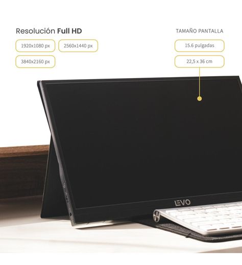 Monitor Portátil Gamer ViewGo 15,6" Full HD 1080P Levo-4