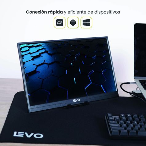 Monitor Portátil Gamer ViewGo 15,6" Full HD 1080P Levo-1