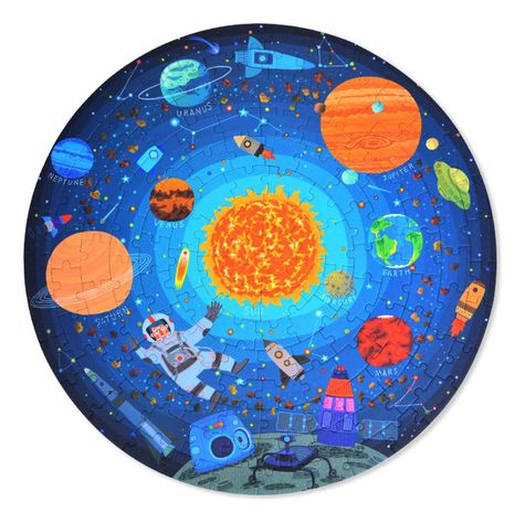Puzzle 150Pcs Redondo Vagando En El Espacio MiDeer-0