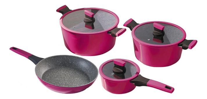 Batería De Cocina 7 Piezas Soho Cherry Kitchenware-0