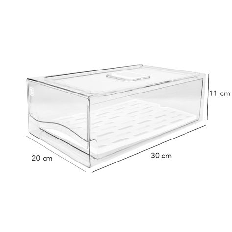 Organizador Refrigerador Con Drenaje Grande Simplit-2