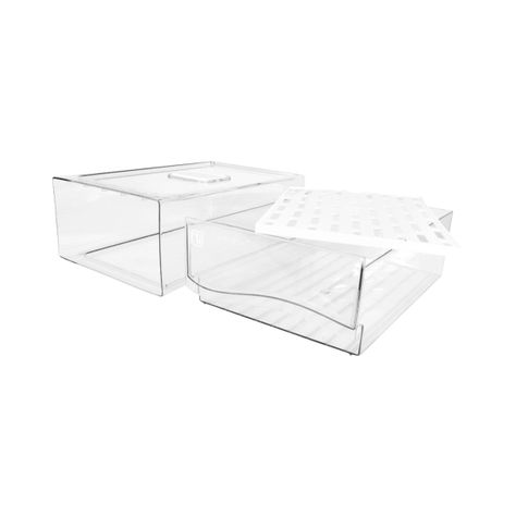 Organizador Refrigerador Con Drenaje Grande Simplit-3