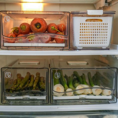 Organizador Refrigerador Con Drenaje Grande Simplit-6