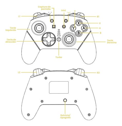Control Gamer Inalámbrico PC Levo-3