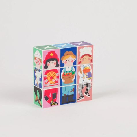 Juego de Memoria Tradiciones y Trabajos Cube it! Imanix-1