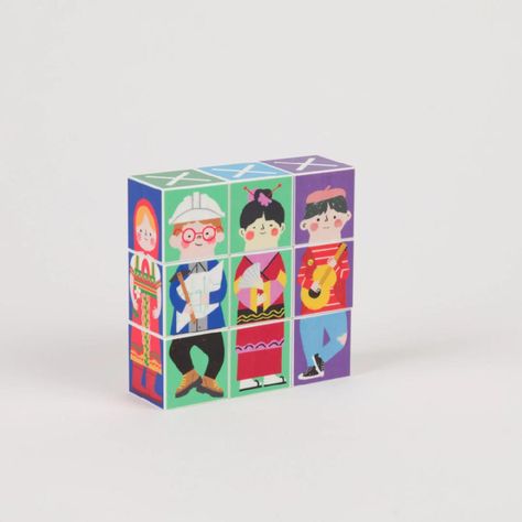 Juego de Memoria Tradiciones y Trabajos Cube it! Imanix-2