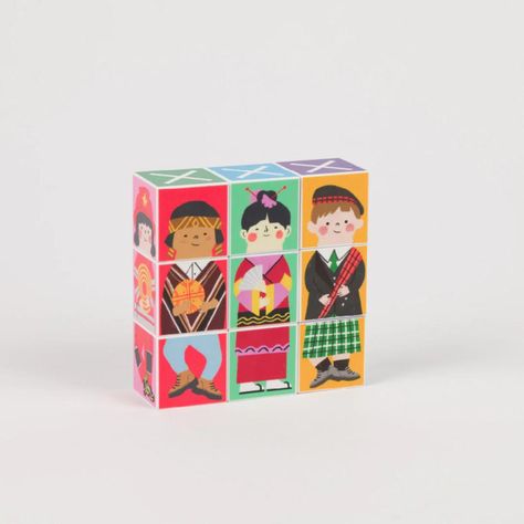 Juego de Memoria Tradiciones y Trabajos Cube it! Imanix-4