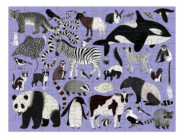 Puzzle 100Pcs Doble Mundo Animal Mudpuppy-2