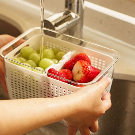 Organizador Refrigerador con Cesta Mediana Simplit-7