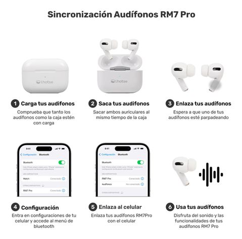 Pack Smartwatch Lhotse Vibe 05 Cream + Audífonos Blanco-5