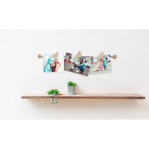 Porta Foto Iman X3 Metal Madera Balvi-1
