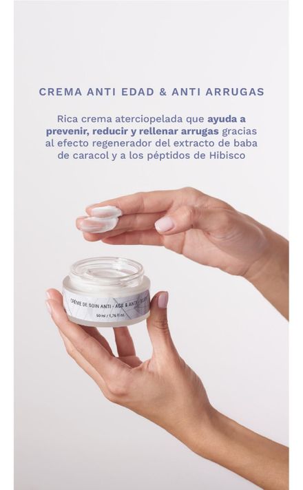 Crema Hidratante Antiedad Antiarrugas Caracol Natural 50 ml-4