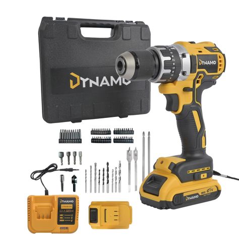 Taladro Inalámbrico Dynamo Rotomartillo Percutor 2 Baterías-0