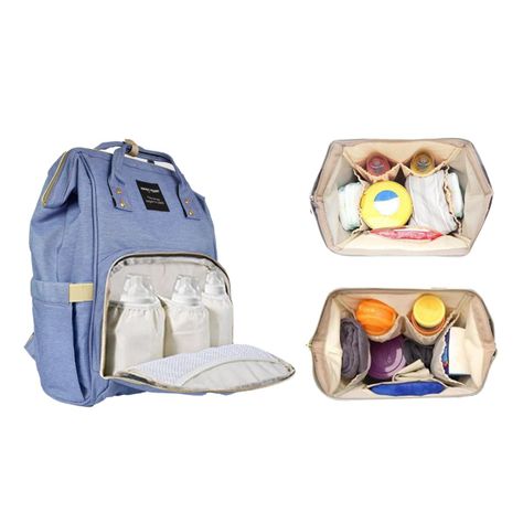 Mochila Maternal Pañalera Bebé Freaky Mommy Lila-3