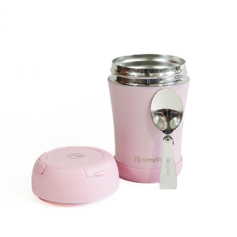 Pack 2 Termos De Comida 400ml Rosado Y Azul Simplit-2